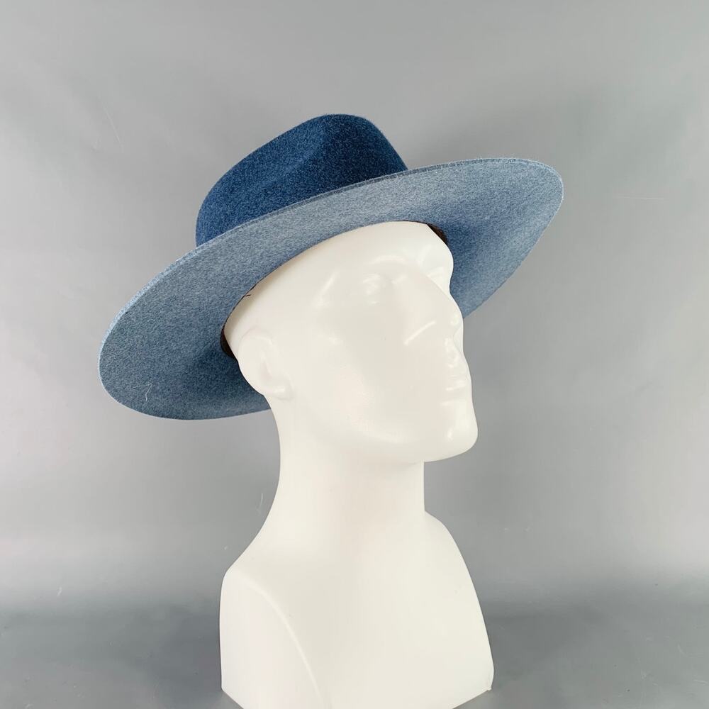 Elegant Blue Fedora Hat for Men
